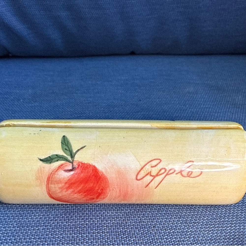 Counterparts Yellow and Red Apple Ceramic Decor LAST CHANCE